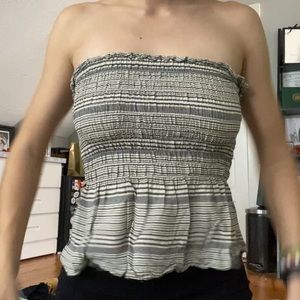 striped tube top